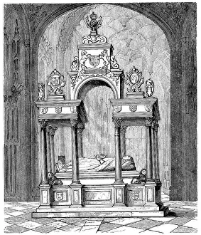 The tomb of Elizabeth I, The Virgin Queen or The Maiden Queen