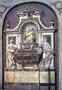 The tomb of Galileo in Santa Croce in Florence