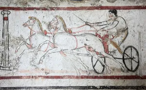 Tomb painting from a chamber tomb from ca 480 B