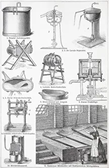 Tools and equipment for making butter