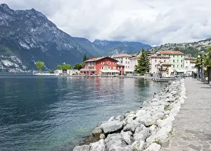 TORBOLE, ITALY, APRIL 22: The village of Torbole