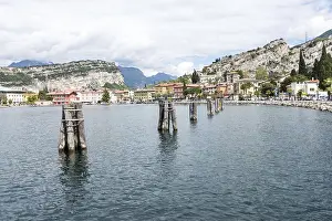 TORBOLE, ITALY, APRIL 22: The village of Torbole