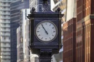 Toronto Union Station clock in front of Union Station