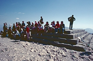 Tourists, main altar, fire altar