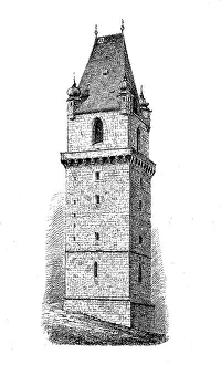 Tower of Bertholdsdorf in Lower Austria