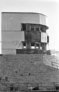 Tower of the Stadium of World Youth 1992 shortly in front of demolition