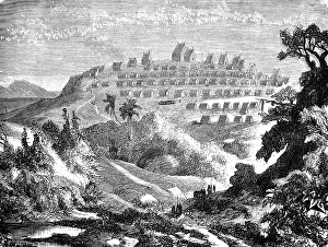 The town of Antananarivo on a hill in Madagascar