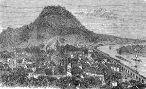 Town and fortress of Koenigstein in Saxony