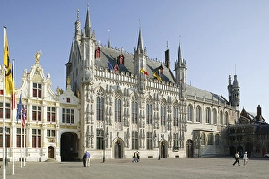 The town hall, castle, Bruges, Flanders