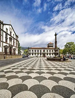 Town Hall and fountain at Praca do Municipio