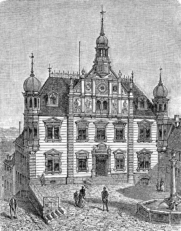The town hall of Hechingen, Baden-Wuerttemberg