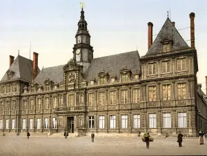 The Town Hall, Hotel de Ville, in Reims
