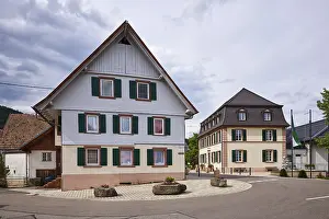 Town hall, multi-family house, gable