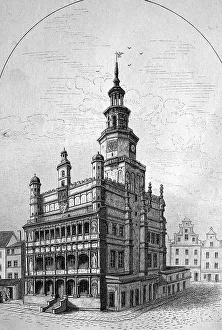 Town hall of Posen, Silesia, Poland
