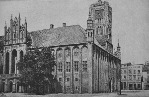 The Town Hall of Thorn, Torun, in Pomerania