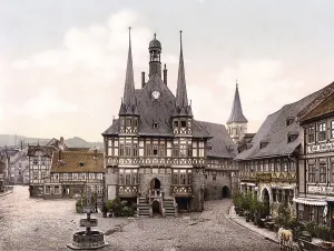 The Town Hall of Wernigerode in the Harz Mountains