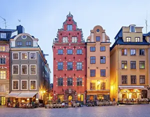 Town houses in Stortorget square