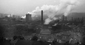 The town of Neunkirchen was dominated by industrial dirt and the Neunkircher Eisenwerke on 02