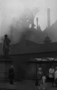 The town of Neunkirchen was dominated by industrial dirt and the Neunkircher Eisenwerke on 02
