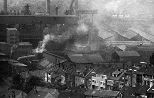 The town of Neunkirchen was dominated by industrial dirt and the Neunkircher Eisenwerke on 02