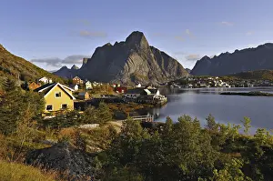 The town of Reine in the early morning
