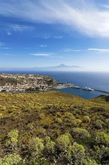 Category Mountain Landscapes Prints: Town of San Sebastian, Mount Teide or Pico del Teide at back