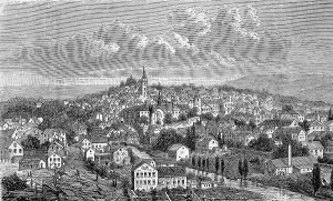 The town of Siegen in North Rhine-Westphalia