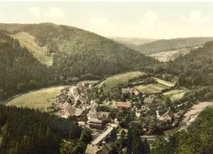 The town of Treseburg, Thale, in the Harz Mountains