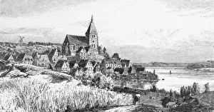 Town view of the small town of Moelln