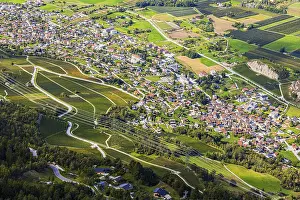 The towns of Chalais and Rechy in the Rhone Valley