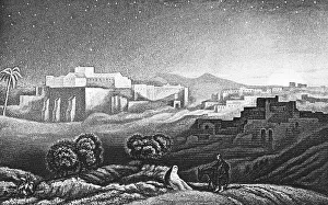 Townscape of Bethlehem, fields