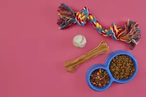 Toys -multi coloured rope, ball