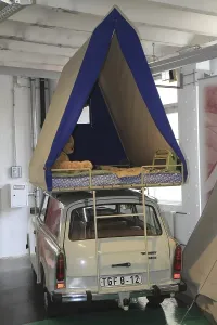 Trabant 601s with a roof tent