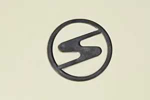 Trabant logo on a Trabant, classic car