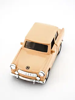 Trabant, miniature, orange