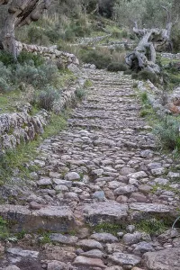 Traditional cobblestone road, Balitx