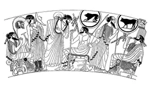 Traditional costumes from ancient Greece