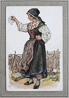Traditional Costumes in Germany in the 19th century