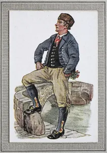 Traditional costumes in Germany in the 19th century