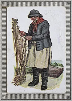 Traditional costumes in Germany in the 19th century