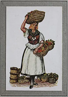 Traditional costumes in Germany in the 19th century