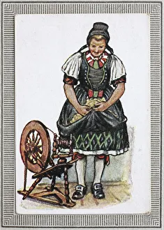 Traditional costumes in Germany in the 19th century