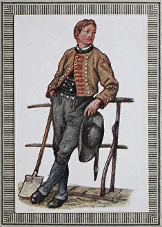 Traditional costumes in Germany in the 19th century
