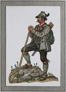 Traditional costumes in Germany in the 19th century