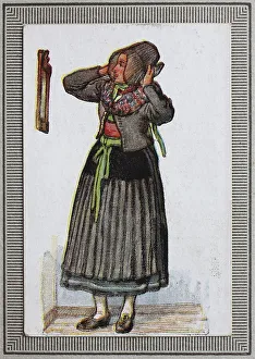 Traditional costumes in Germany in the 19th century