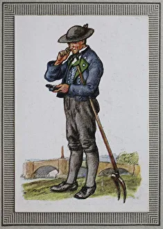 Traditional costumes in Germany in the 19th century