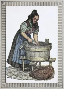 Traditional costumes in Germany in the 19th century