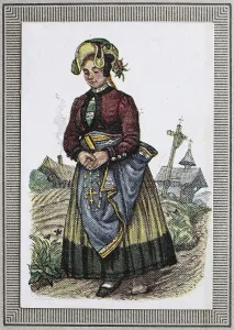 Traditional costumes in Germany in the 19th century