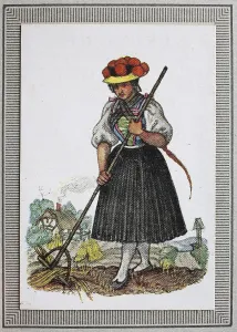 Traditional costumes in Germany in the 19th century
