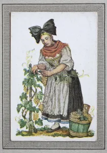 Traditional costumes in Germany in the 19th century